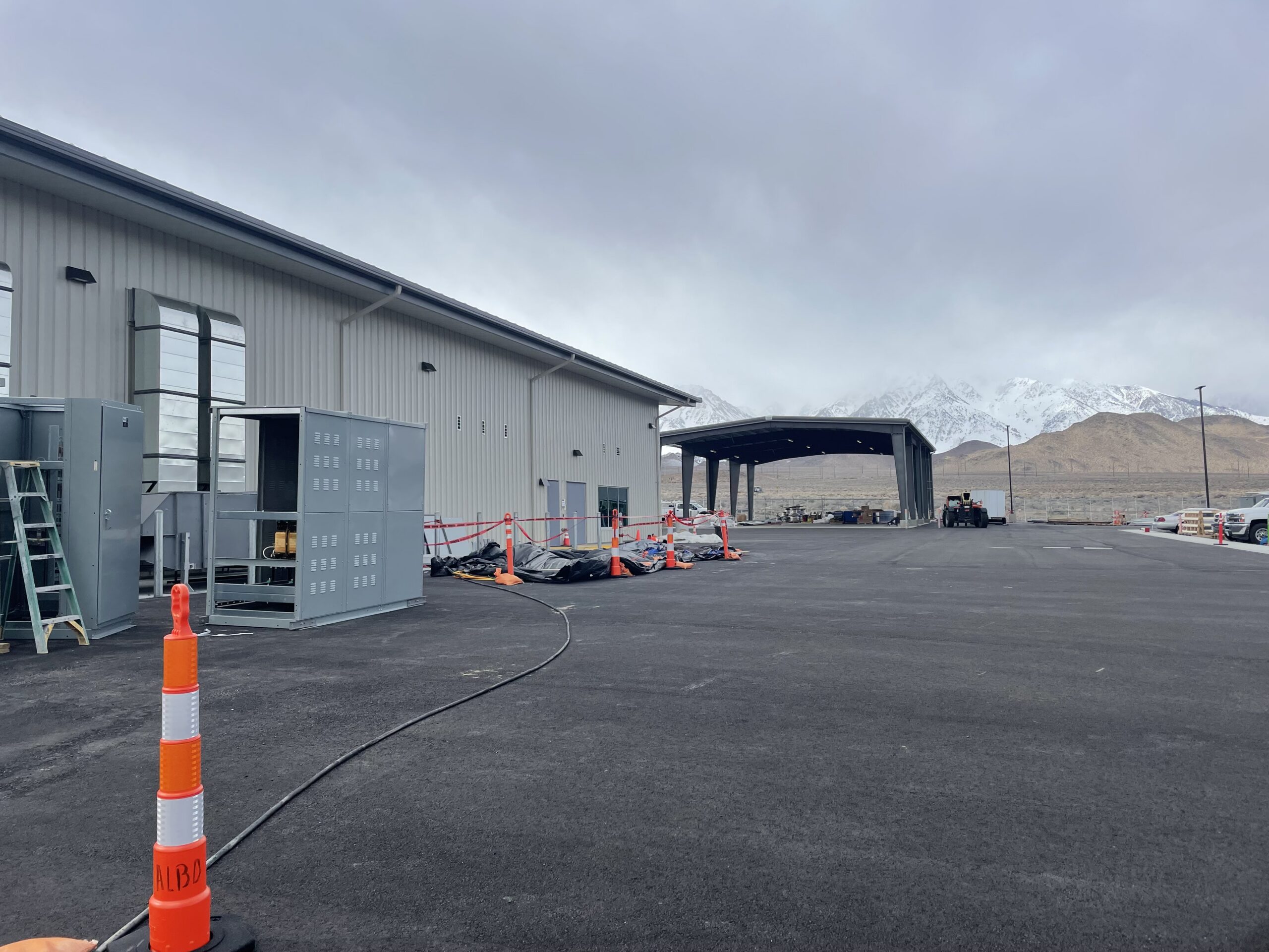 Industrial steel building exterior commercial painting Industrial steel building exterior